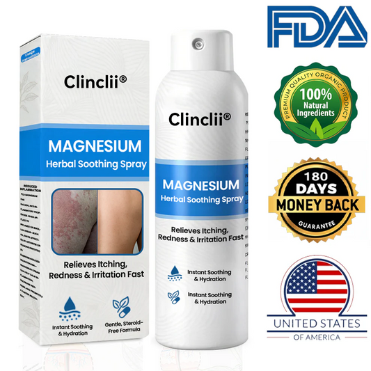 ✅  Official Store: Clinclii® Magnesium Herbal Spray – Fast Relief for Psoriasis & Eczema | No-Rub, Steroid-Free