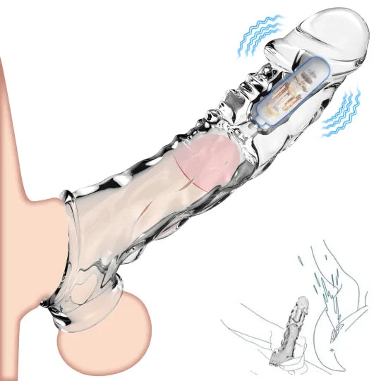 🔥🎁 2026 HOT Deal 💥 Reusable Penis Extension Vibrator – Makes You Longer, Harder & Unstoppable 😍