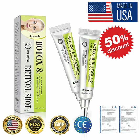 👏🌿Proudly Made in the USA💫Alisanda® Advanced Peptide Botox-Style + Vita-A Retinol Lifting Renewal Cream – Today Only 70% OFF