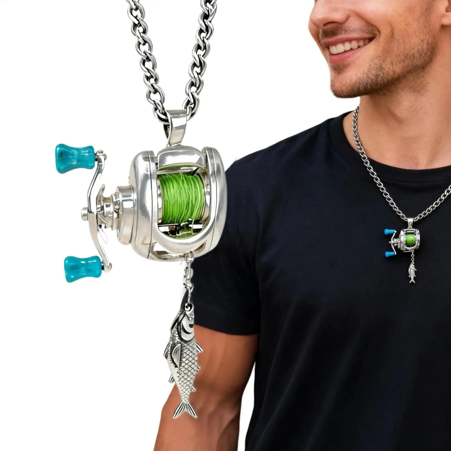 The Fishing Reel Necklace A Hidden Fishing Tool You Can Wear