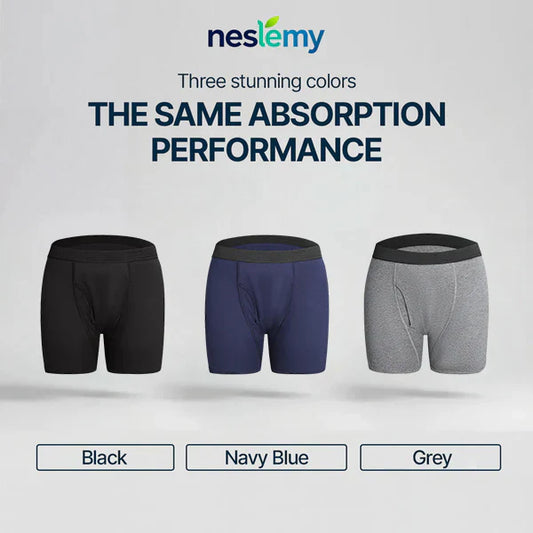 Men’s Washable Incontinence Boxer Briefs
