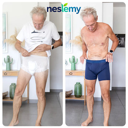 Men’s Washable Incontinence Boxer Briefs