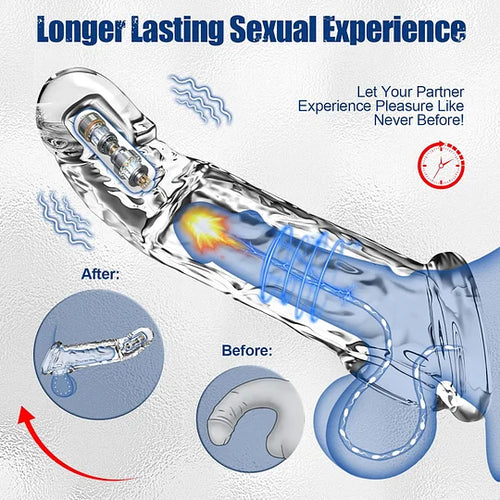 🔥🎁 2026 HOT Deal 💥 Reusable Penis Extension Vibrator – Makes You Longer, Harder & Unstoppable 😍