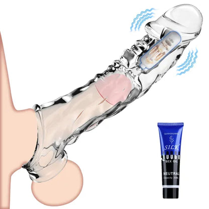 🔥🎁 2026 HOT Deal 💥 Reusable Penis Extension Vibrator – Makes You Longer, Harder & Unstoppable 😍